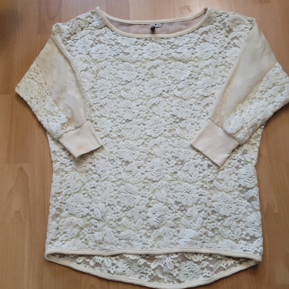Kut from the Kloth | 3/4 Dolman Sleeve Lace Top